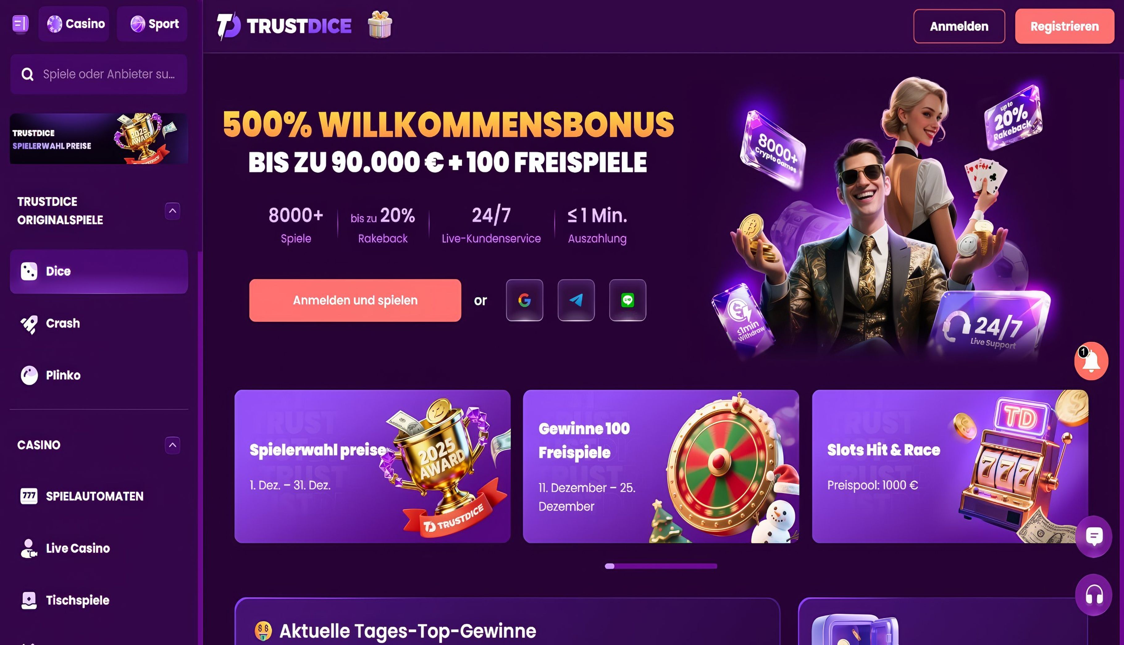 TrustDice desktop screenshot 1